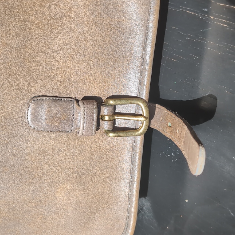 Vintage Coach Small Saddle Pouch, Grey, NYC - Picture 2 of 16